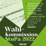StuPa-Wahl 2022: Neue Wahlkommission gesucht